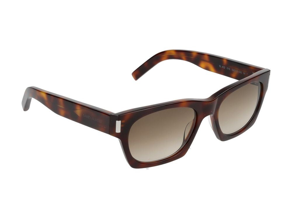 Saint Laurent Havana Oversized Square Havana Sunglasses
