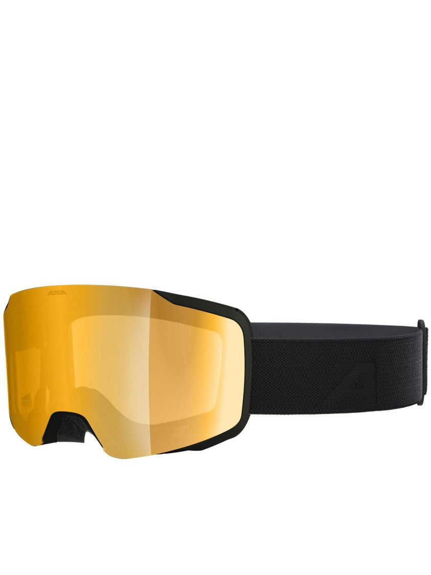 Alpina Black Taos Qv Reflective Amber Sunglasses