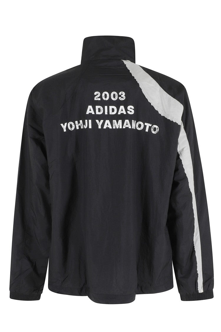 Y-3 Black M Re Nyl Nylon Windbreaker High-Collar Polyamide Jacket