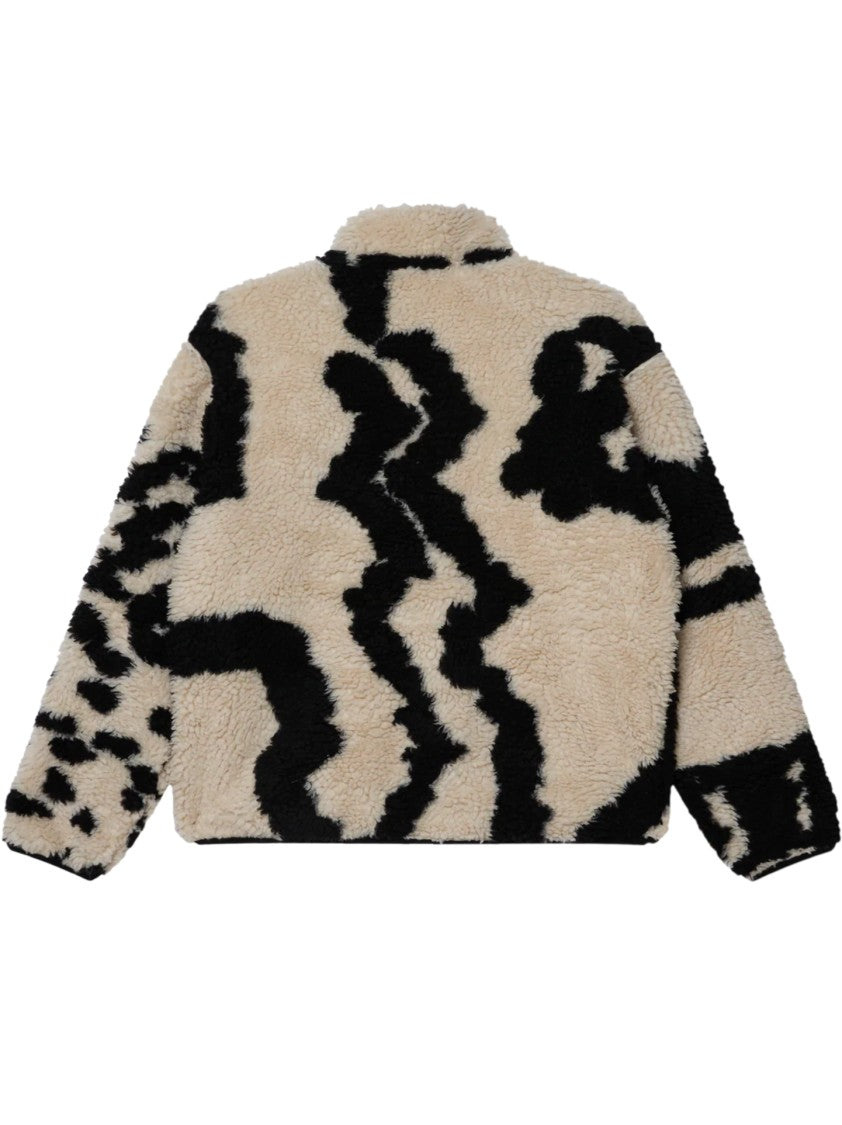 Obey Black Front-Zipper Jacket With Structured Collar