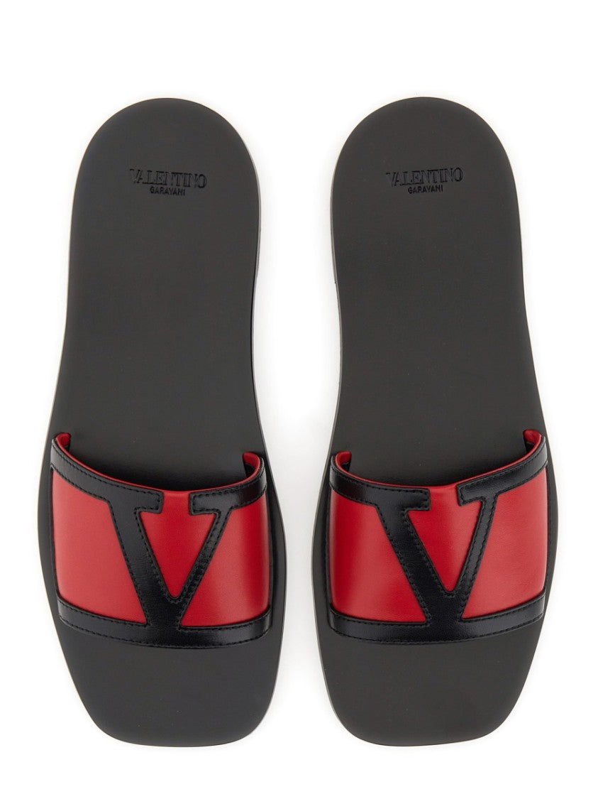 Valentino Garavani Viva Superstar Slide Sandal In Luxurious Nappa Leather