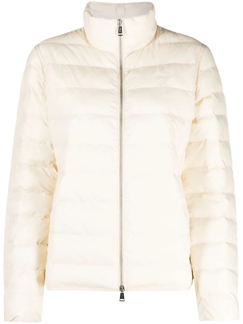 Polo Ralph Lauren Beige Insulated Puffer Coat With High Collar