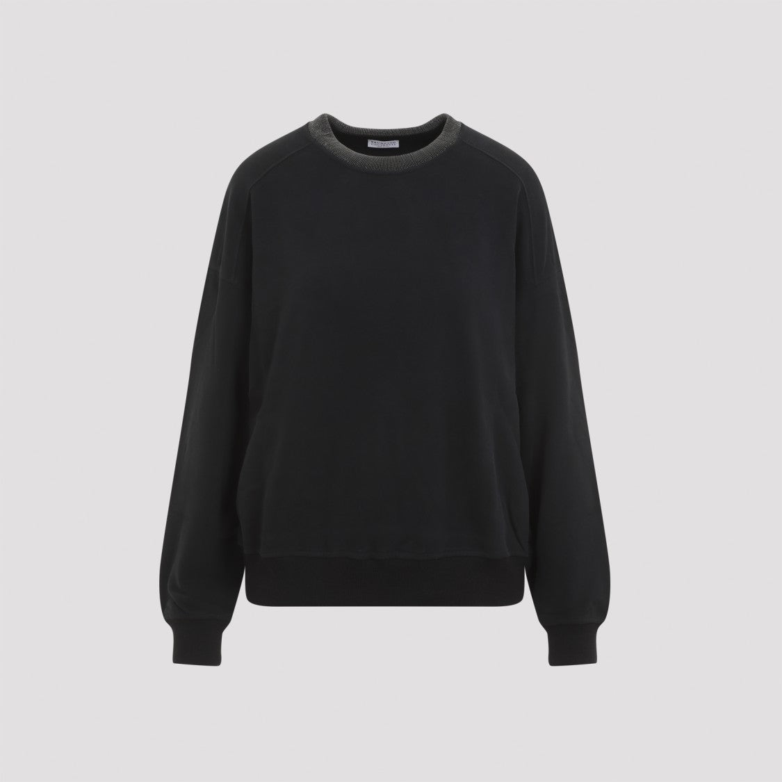 Brunello Cucinelli Black Cotton Sweatshirt