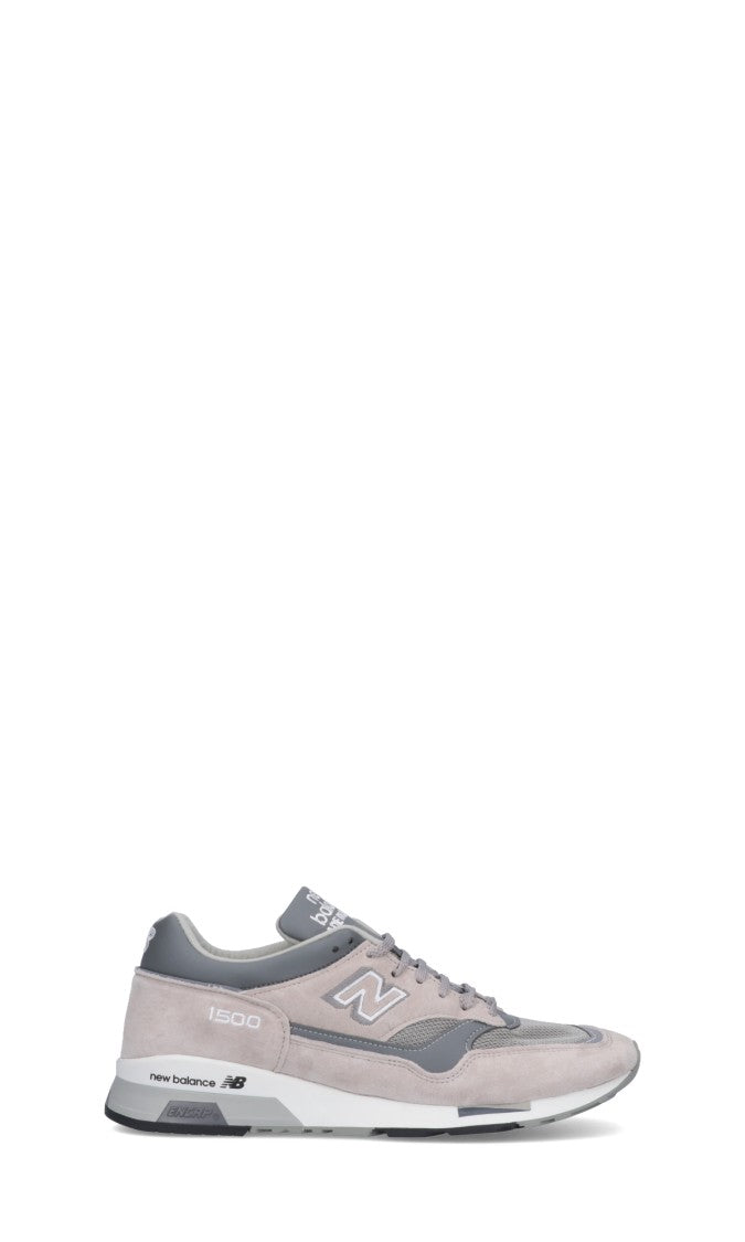 New Balance Suede And Mesh Low-Profile Grey Sneakers