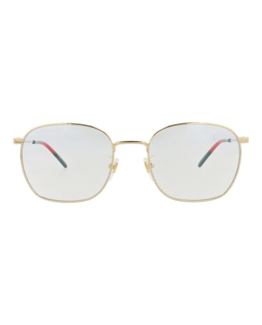 Gucci Square-Frame Metal Sunglasses