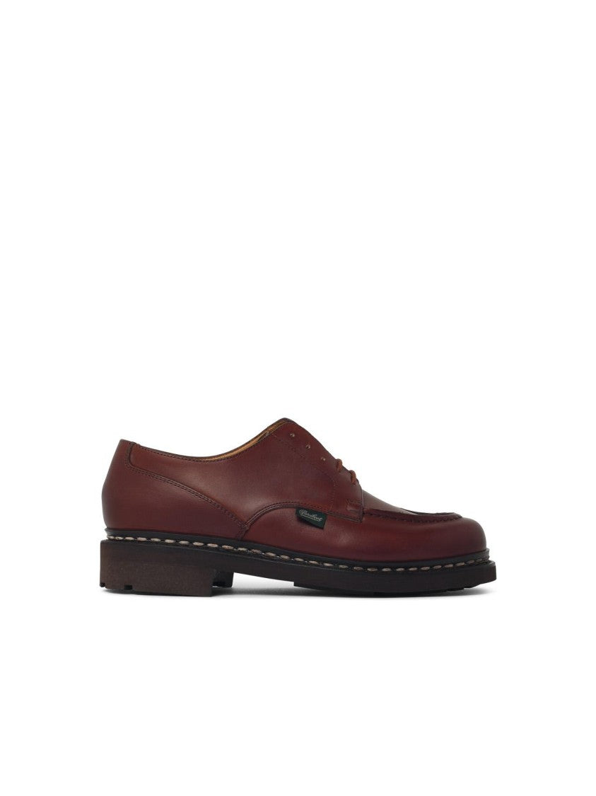 Paraboot Brown Chambord Lisse Marron Leather Loafers