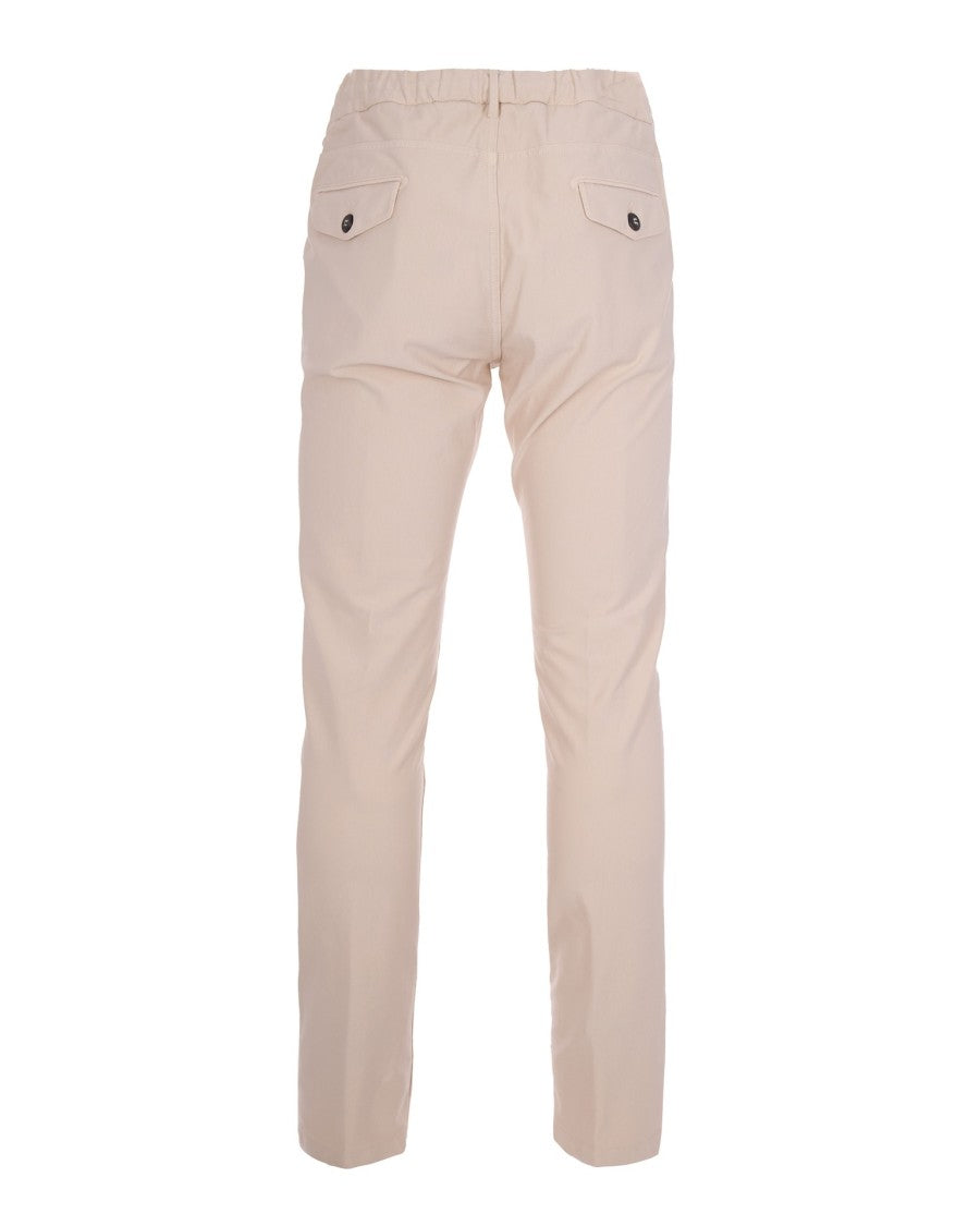 Eleventy Garment-Dyed Cotton-Blend Pleated Relaxed Casual Pants