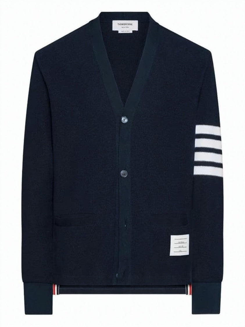 Thom Browne Thom Browne Deep V-Neck Cardigan