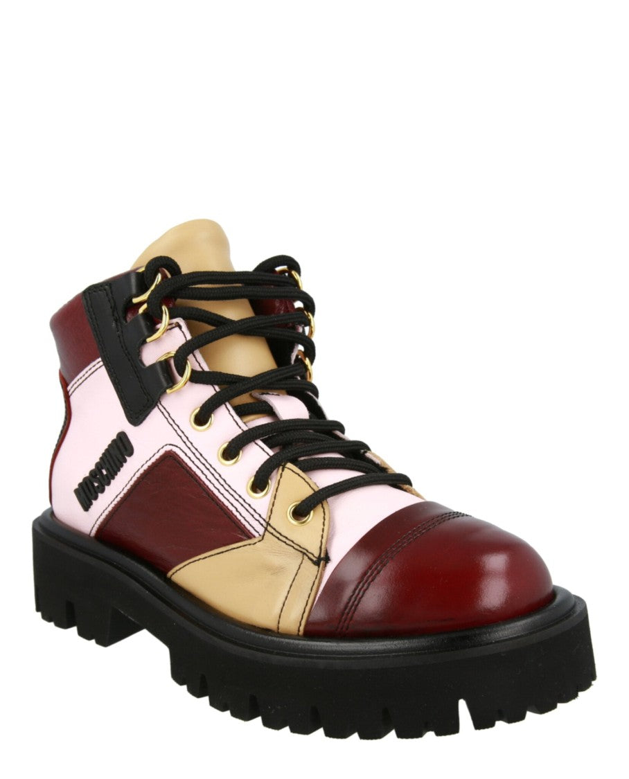 Moschino Colorblock Ankle Boots