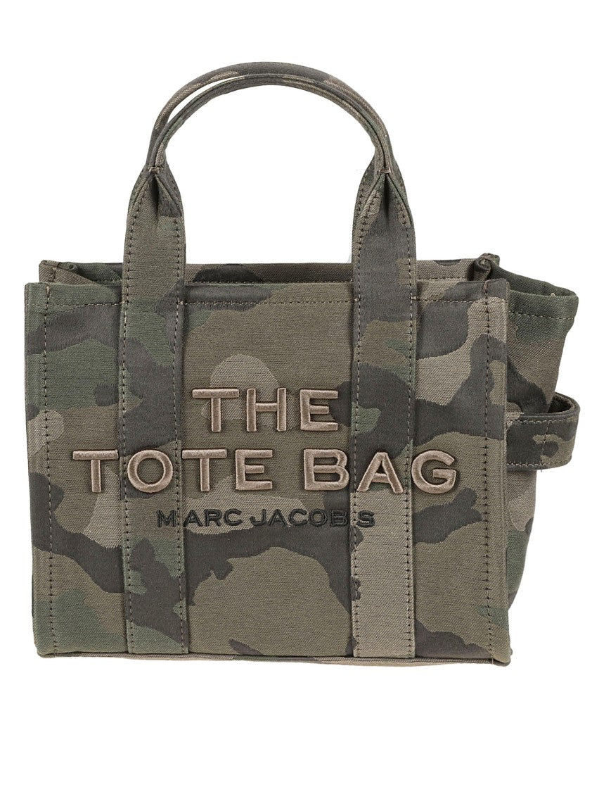 Marc Jacobs Compact Camouflage Print Canvas Handbag