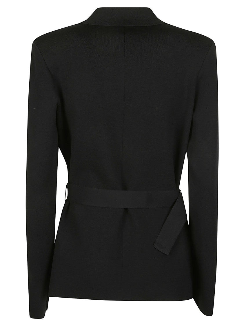 Elisabetta Franchi Tailored Gold Accent Viscose Blend Jacket