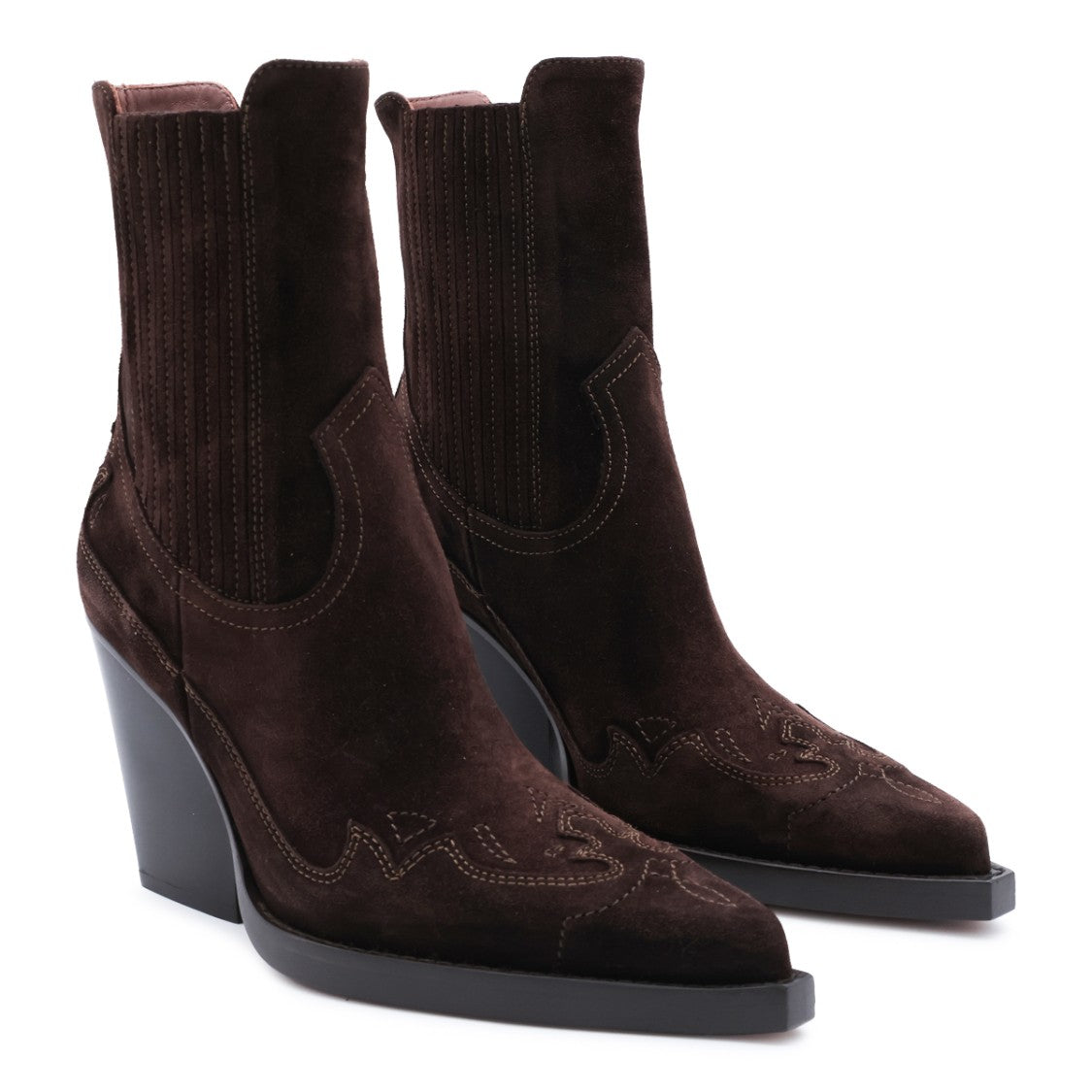 Paris Texas Chocolate Suede Dallas Boots