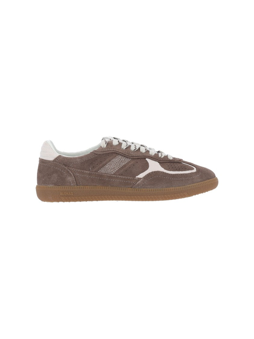 Alohas Taupe Tb.490 Rife Calf Suede Sneakers