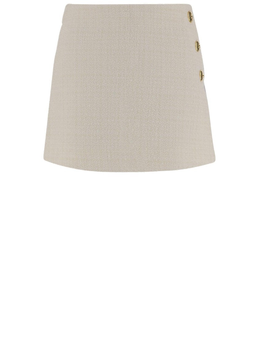 Pinko Cotton Blend Flan Skirt