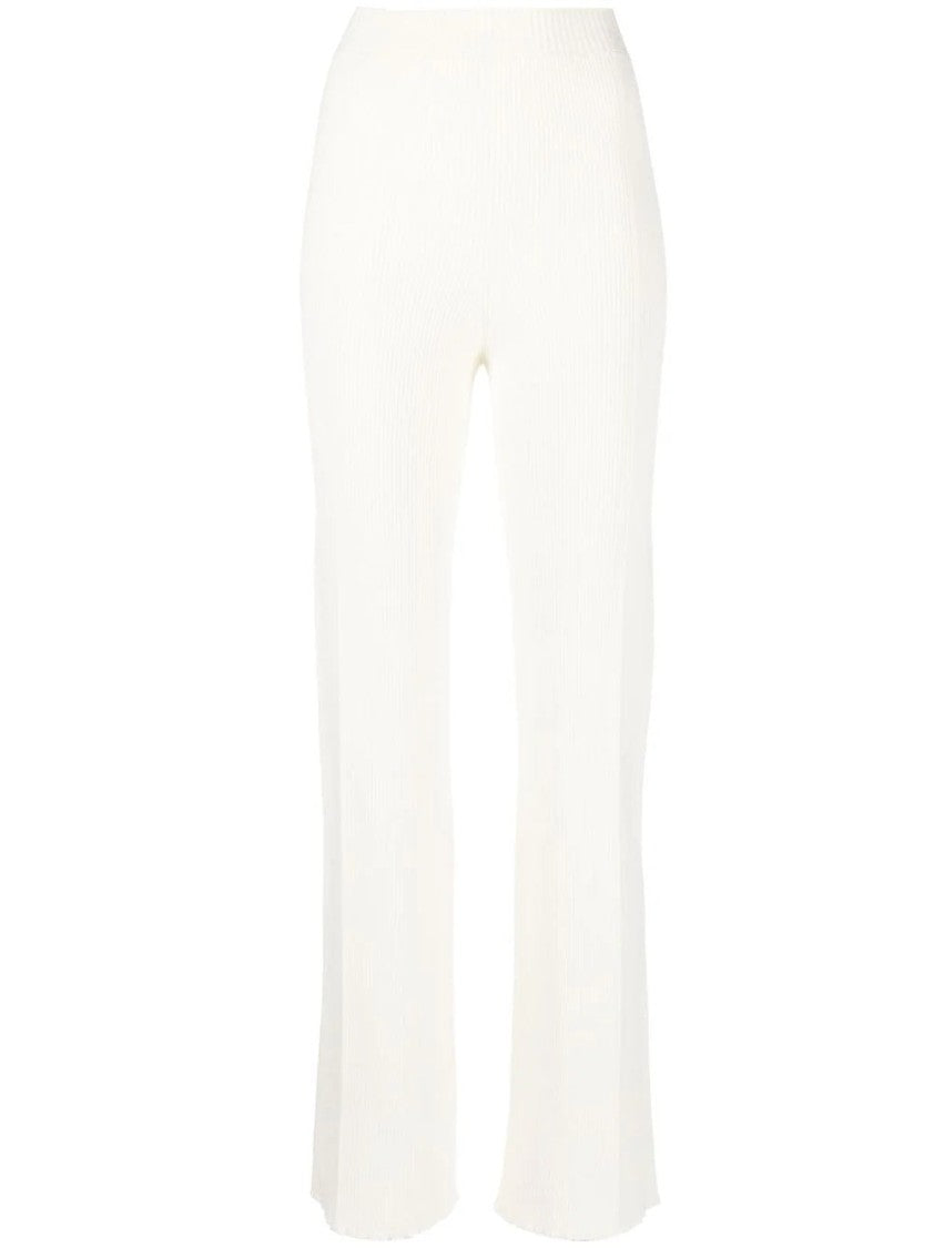 Aeron Ribbed Straight Pants With Relaxed Fit