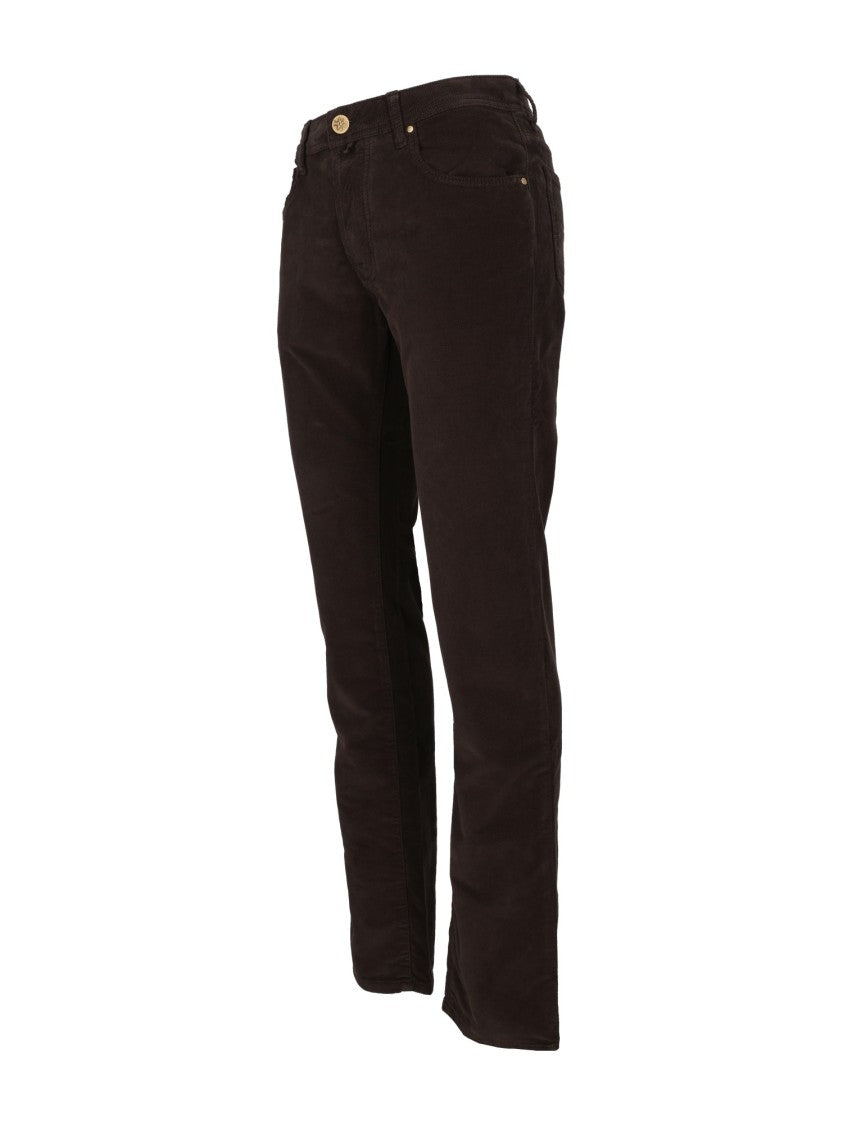 Jacob Cohen Tailored Slim Fit Pants With Five-Pocket Design