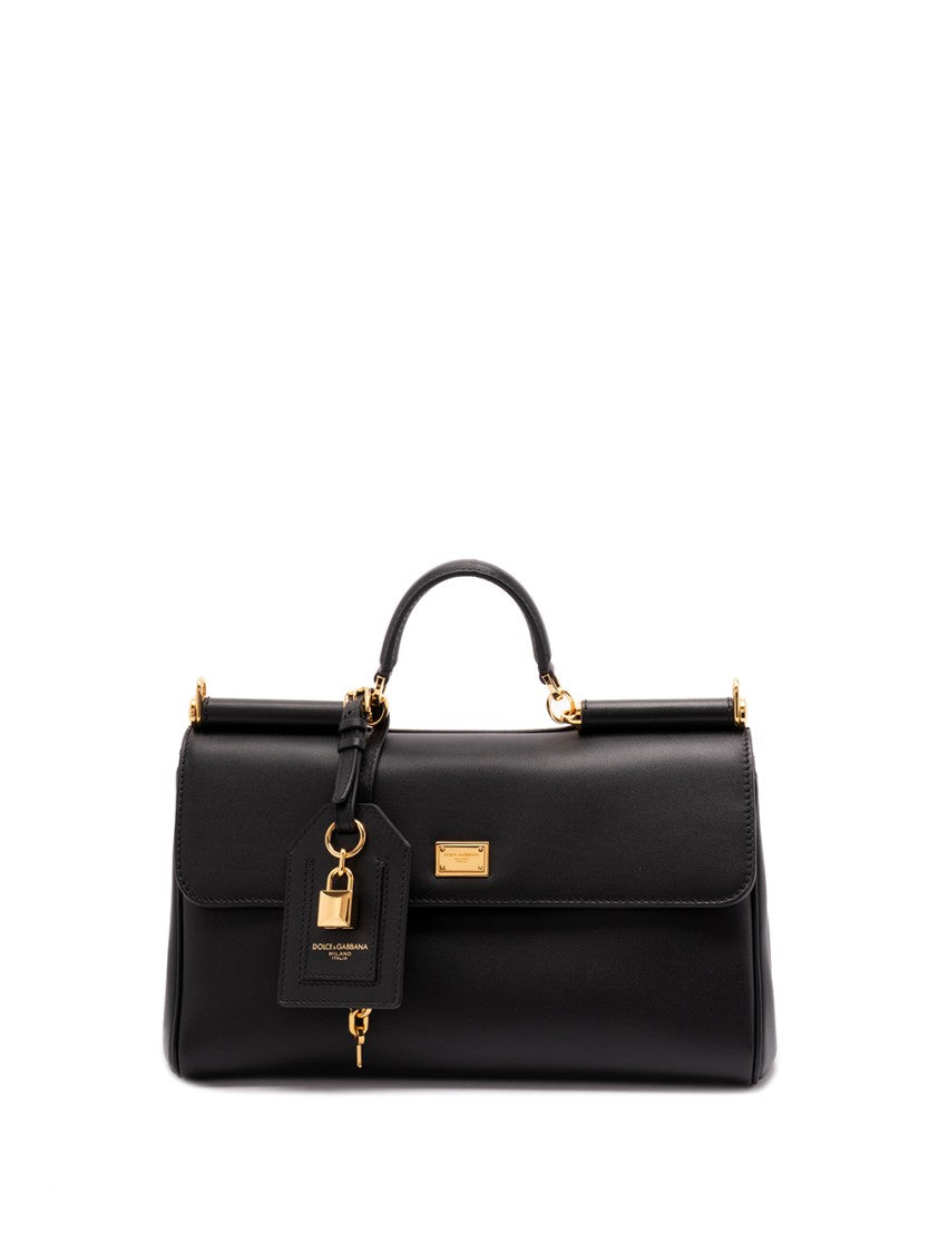Dolce & Gabbana Structured Calf Leather Bag