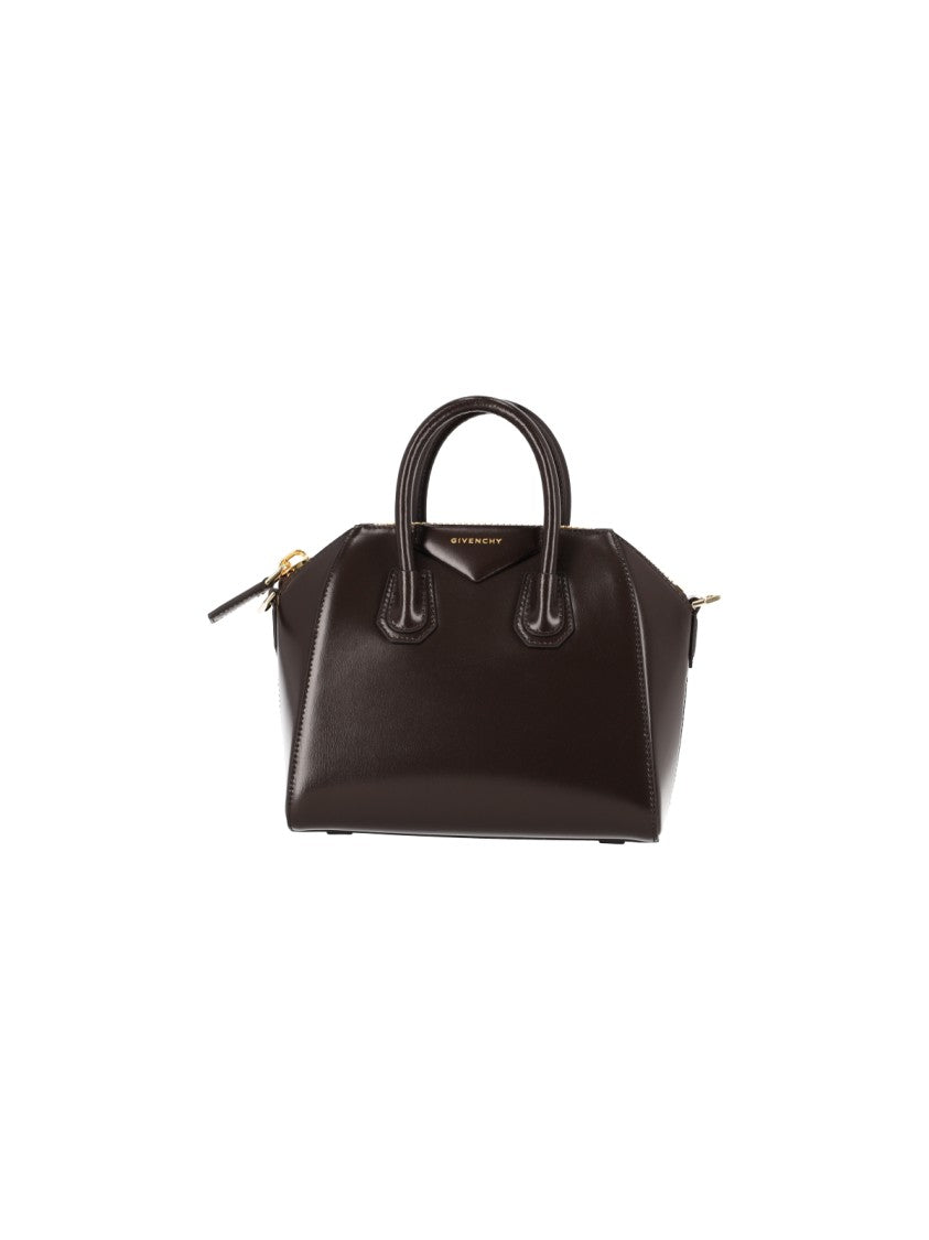Givenchy Brown Antigona Mini Box Leather Bag