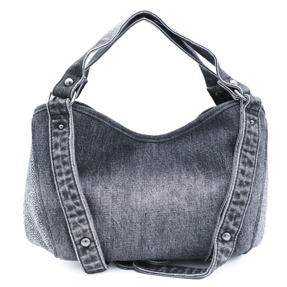 Diesel Textured Bag With Metal Buckles And Logo Detail