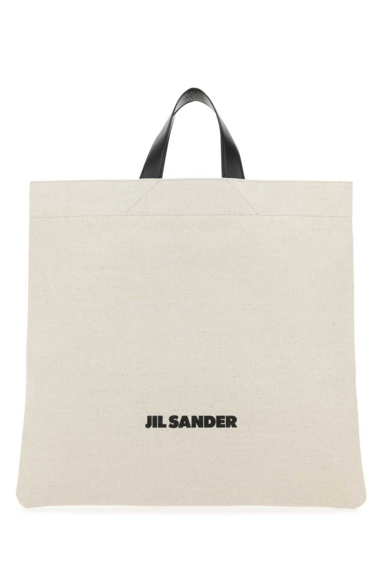 Jil Sander Sand Canvas Shopping Bag