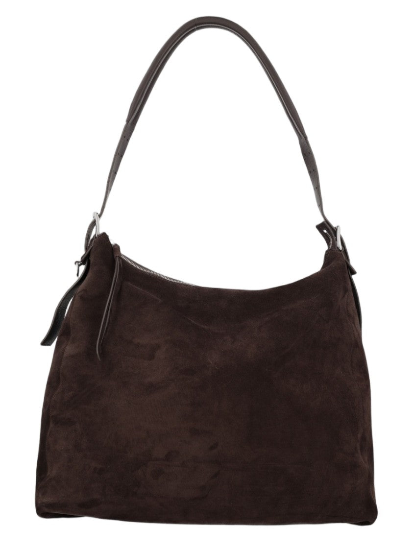 Lemaire Brown Split Cow Leather Suede Shoulder Bag