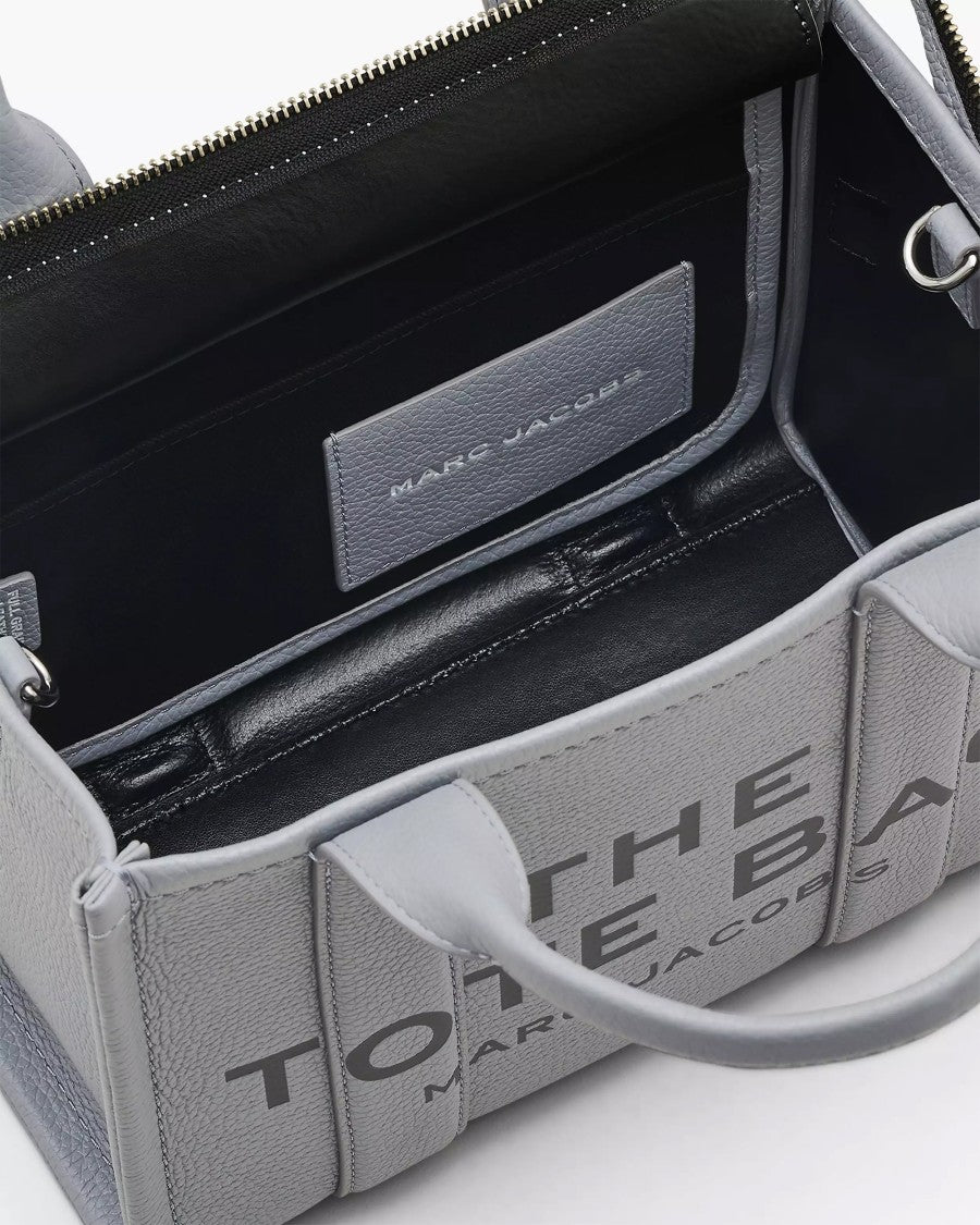 Marc Jacobs The Leather Small Cement Tote Bag