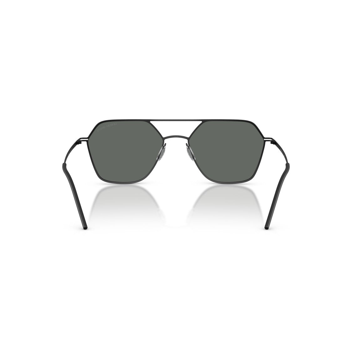 Giorgio Armani 0Ar6185 Geometric Metal Frame Sunglasses With Double Bridge Design