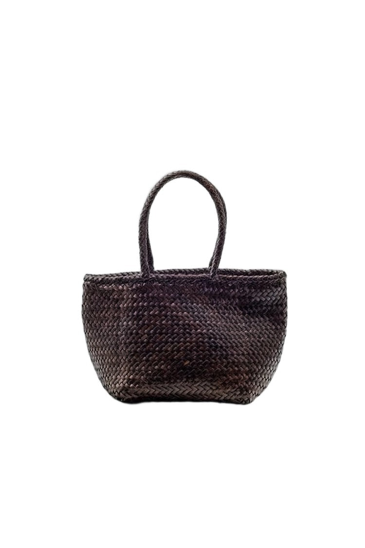 Dragon Diffusion Mini Buffalo Leather Tote With Artisanal Weave