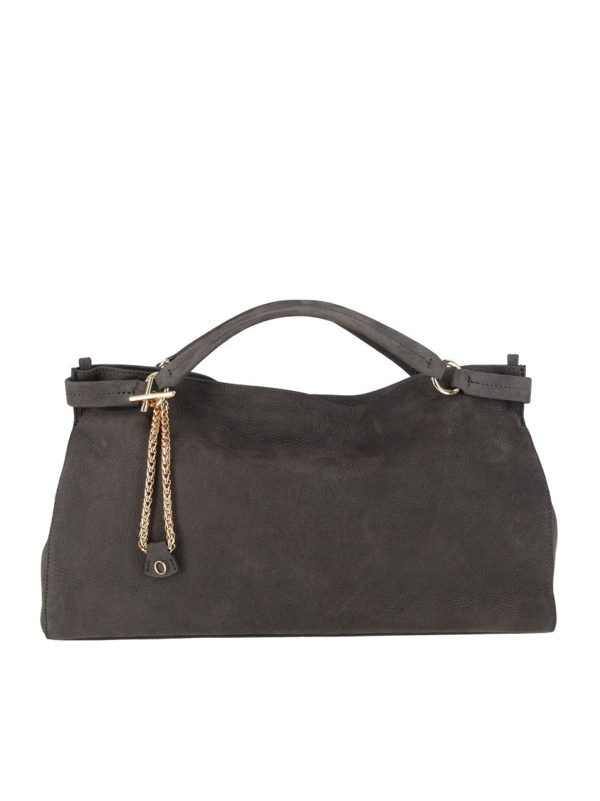 Claudio Orciani Grey Virgo M Nabucco Calf Leather Handbag