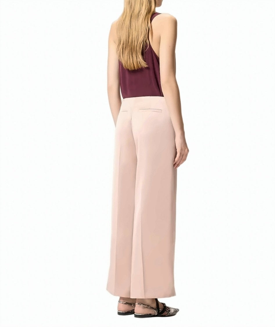 Pinko Limoncello Satin Wide Leg Trousers
