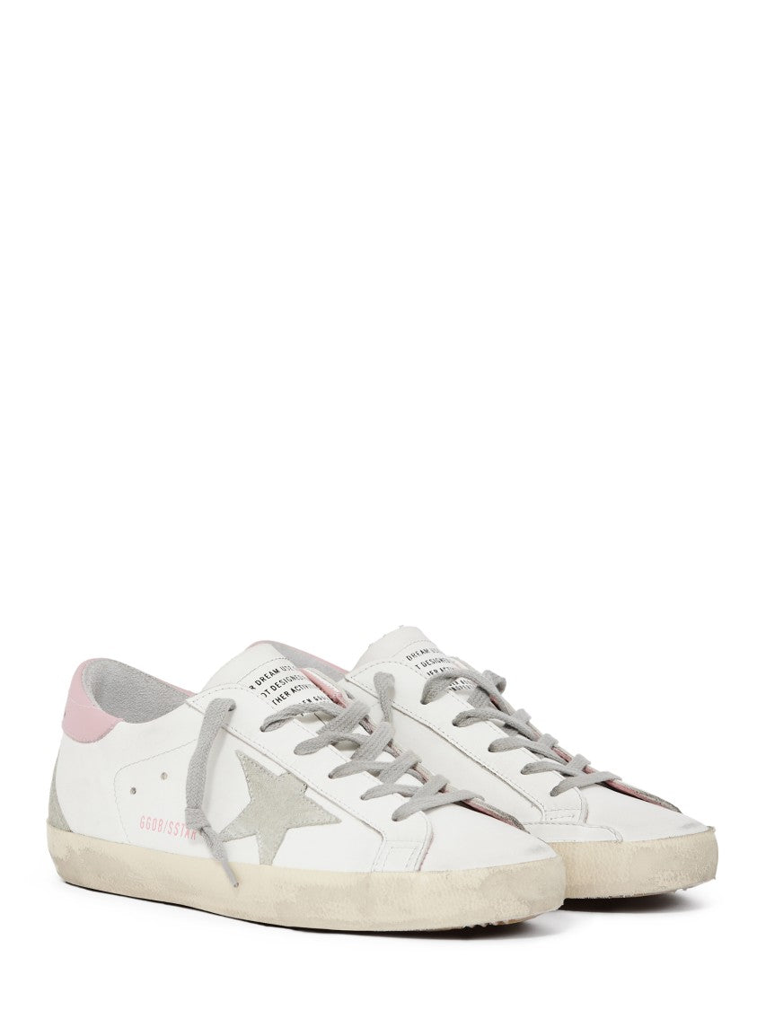 Golden Goose Leather Sneakers With Suede Accents
