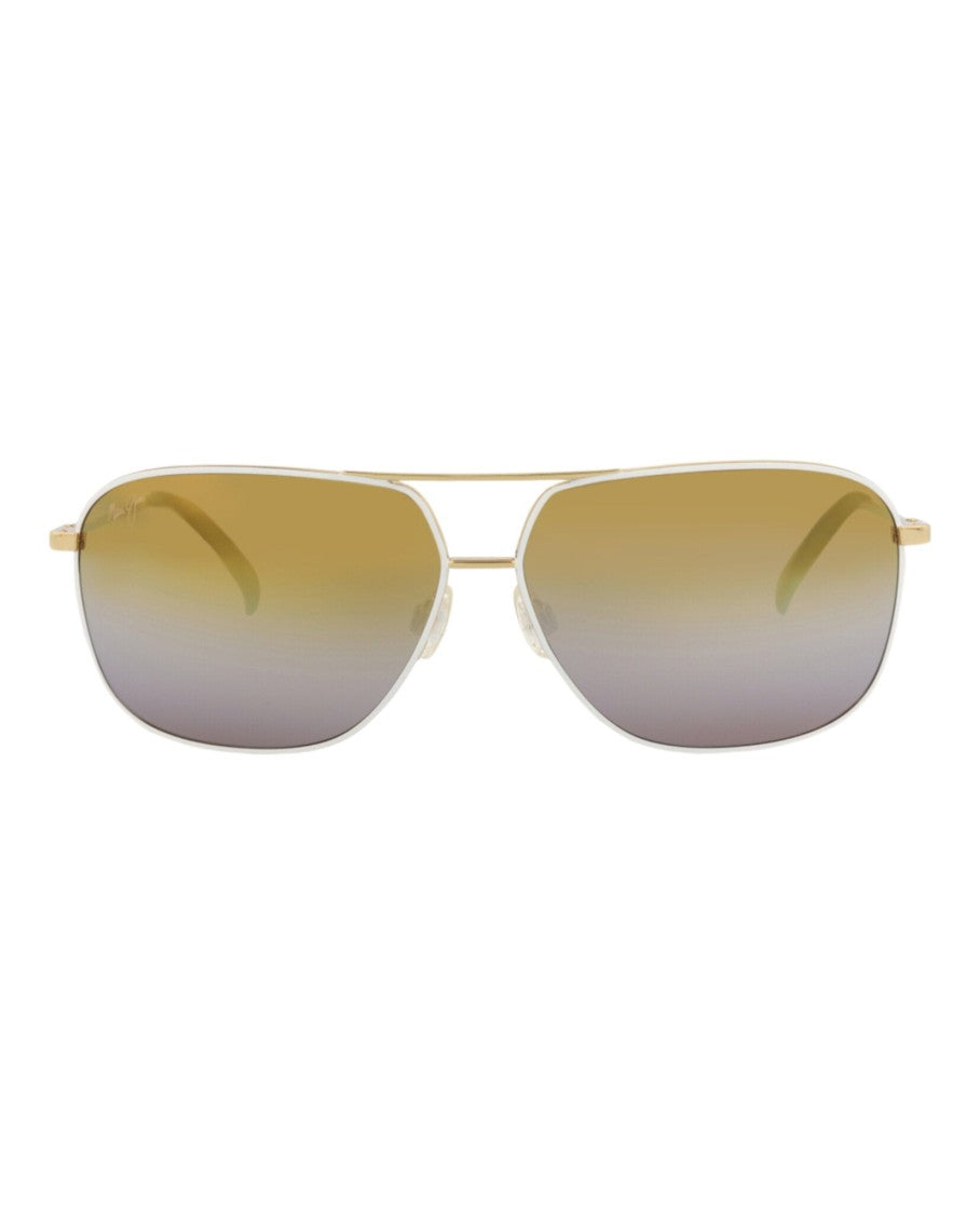 Maui Jim Aviator-Frame Monel Sunglasses