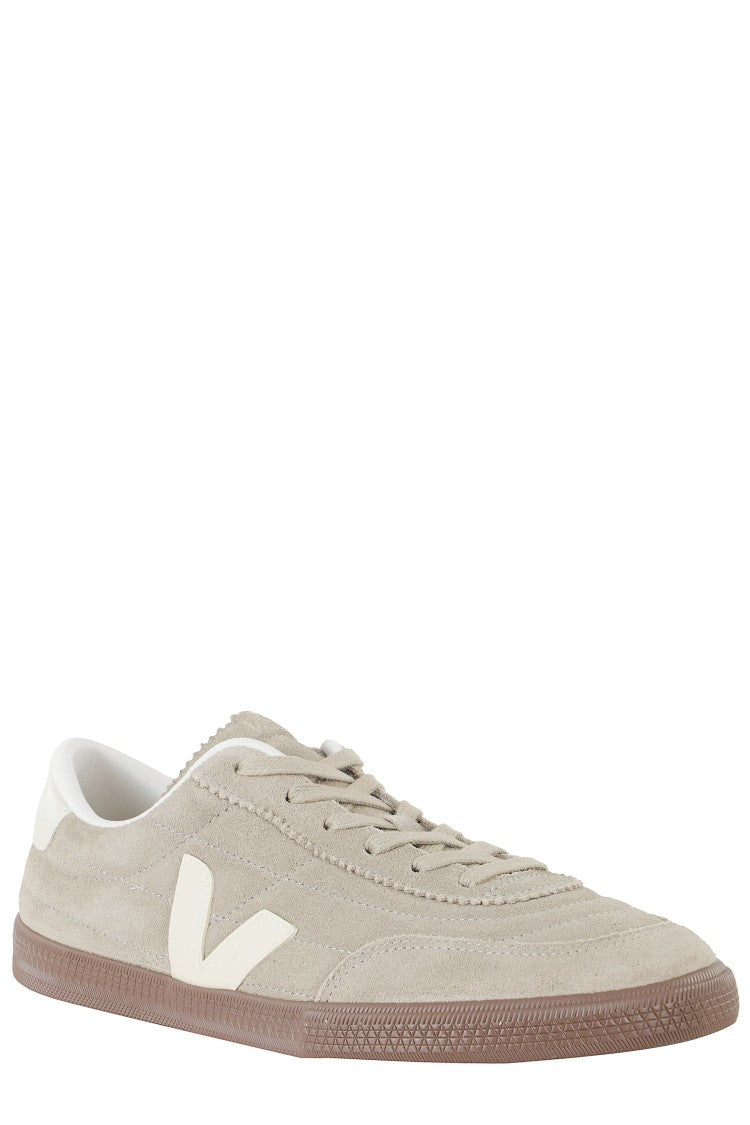 Veja Taupe Panenka Suede Side-Logo Suede Sneakers