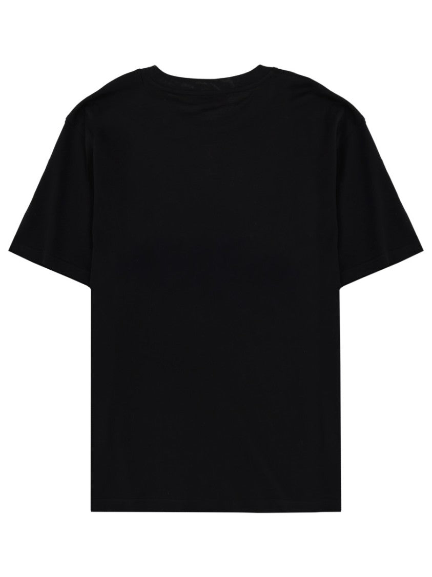Stella Mccartney White Studded Circular Logo Cotton T-Shirt