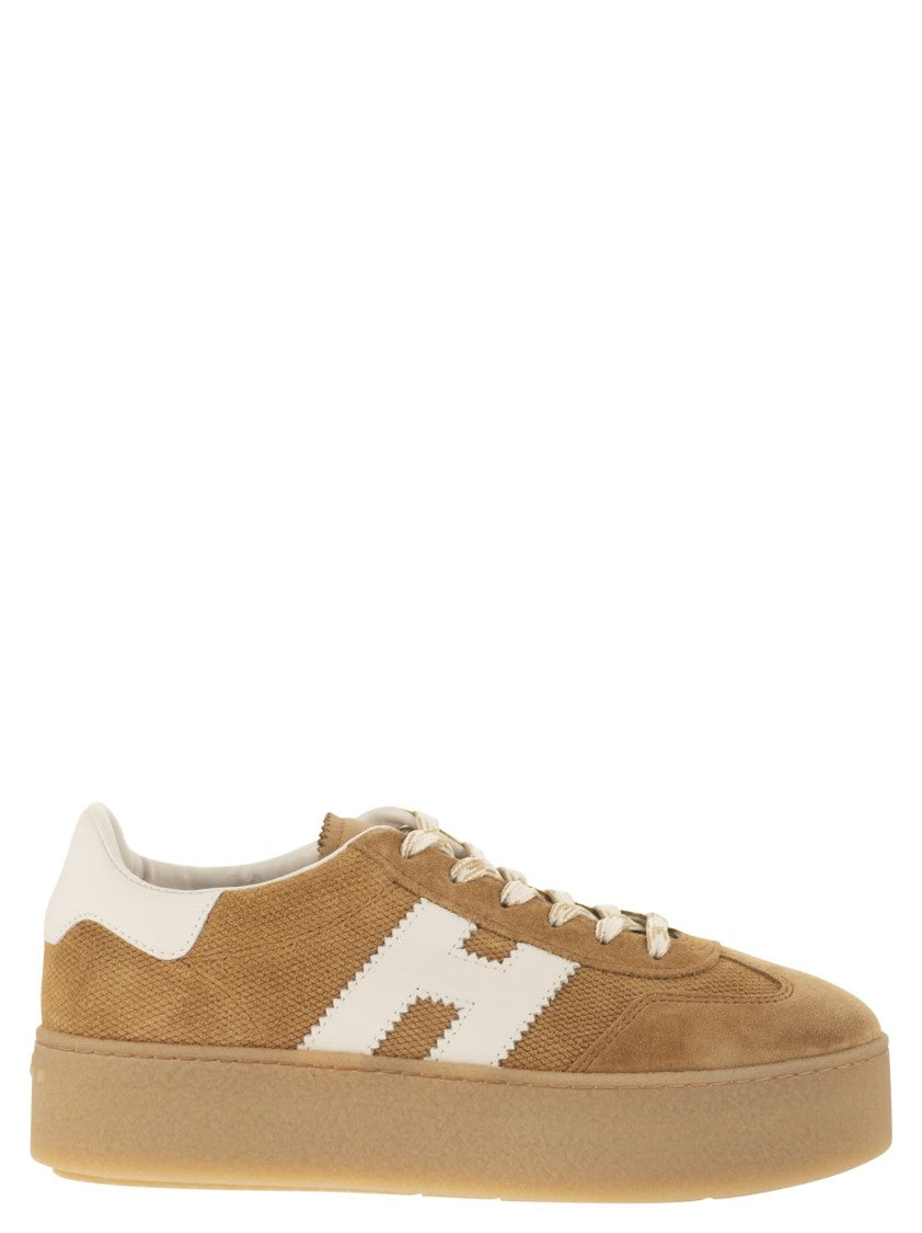 Hogan H698 Cool - Leather And Suede Trainers With Thick Soles
