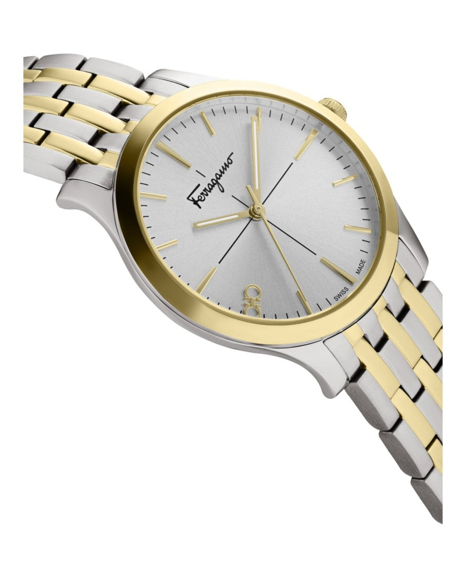 Ferragamo Slim Two-Tone Sunray Watch