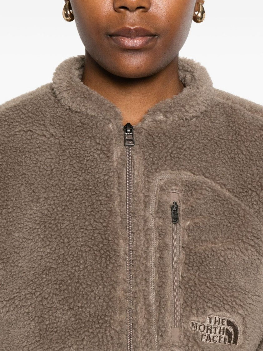 The North Face Cropped Teddy Fleece Sweater