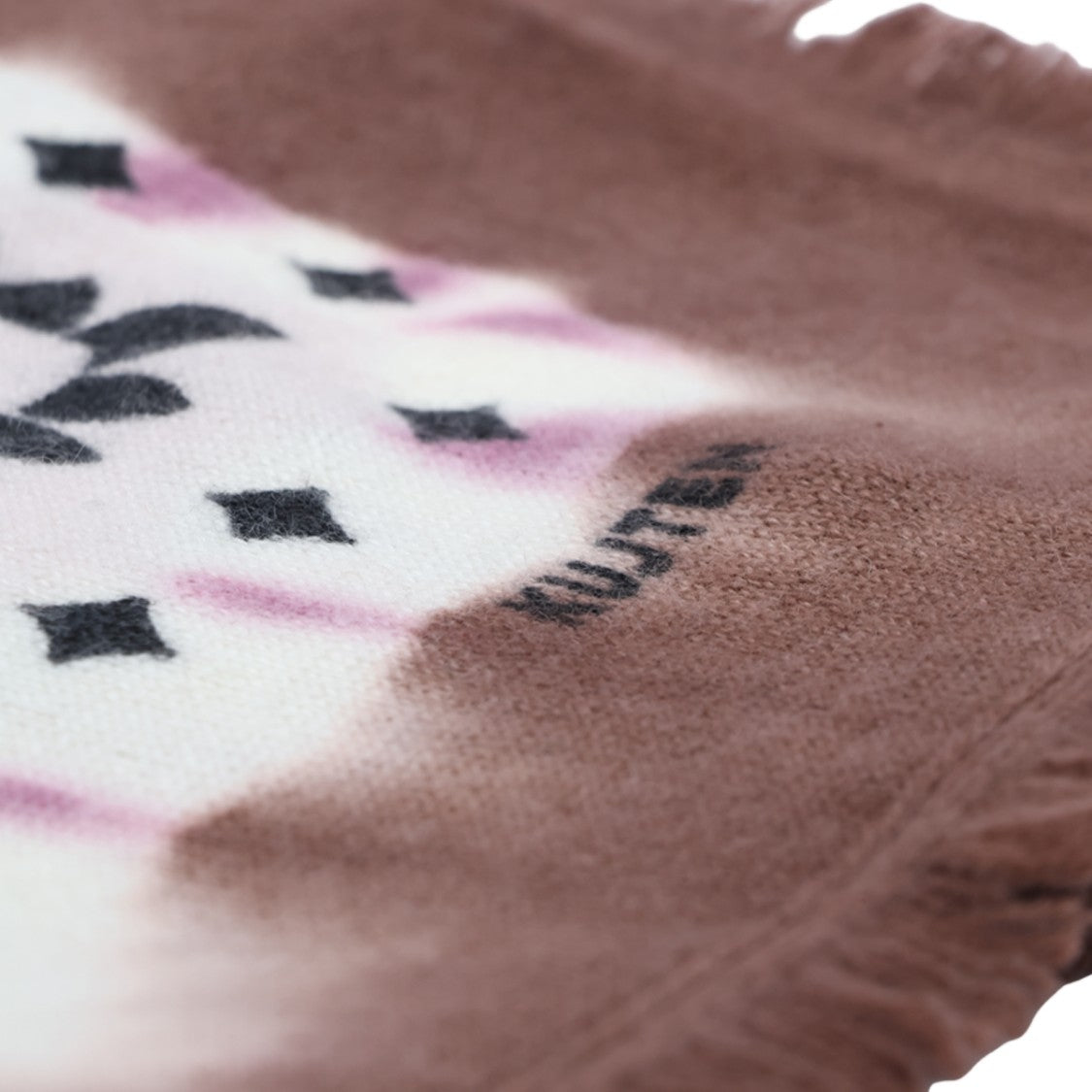 Kujiten Classic Paisley Geometric Fringed Scarf