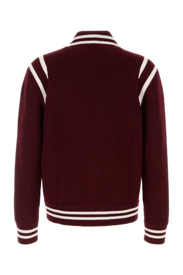 Gucci Burgundy Wool Cardigan