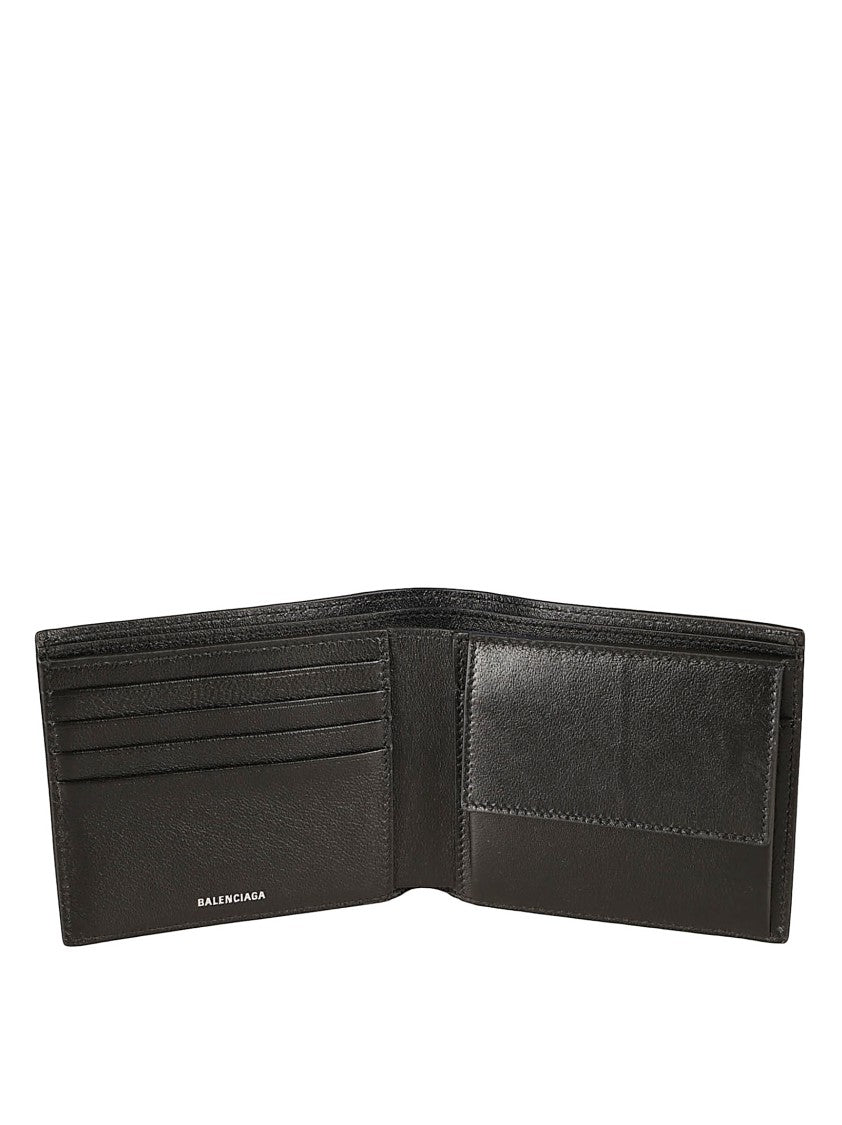Balenciaga Bi-Fold Wallet With Logo Lettering