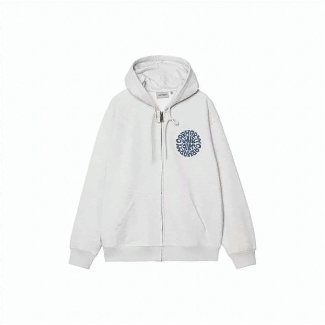 Carhartt Wip Zip-Up Hoodie With Circular Graphic Logo