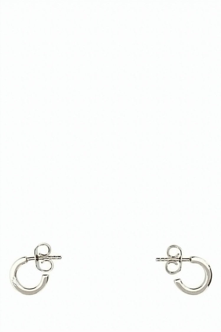 Mm6 By Maison Margiela Polished Hoop Earrings With Aesthetic