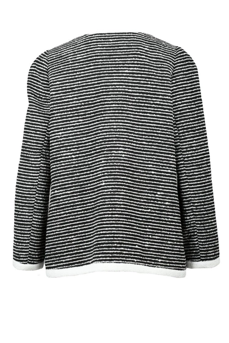 Edward Achour Blazer Jacket Wool Polyester - Black/White