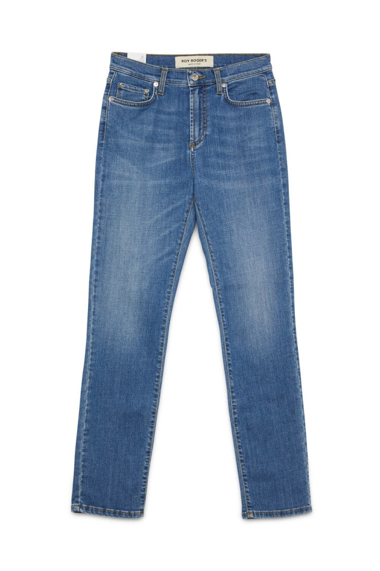 Roy Rogers Mid-Rise Light Wash Denim Jeans