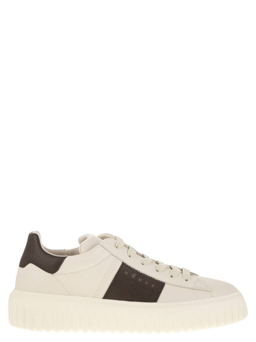 Hogan H-Stripes Leather Trainers
