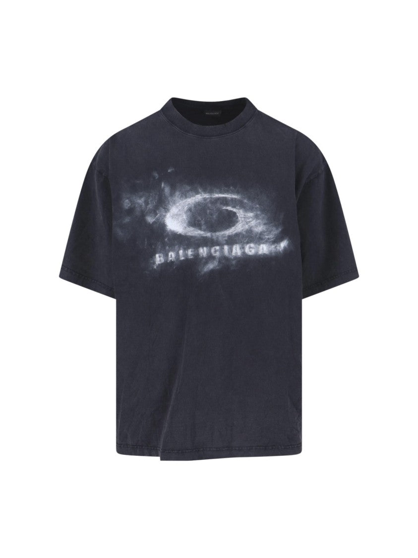 Balenciaga "Crayon Loop" T-Shirt – Black