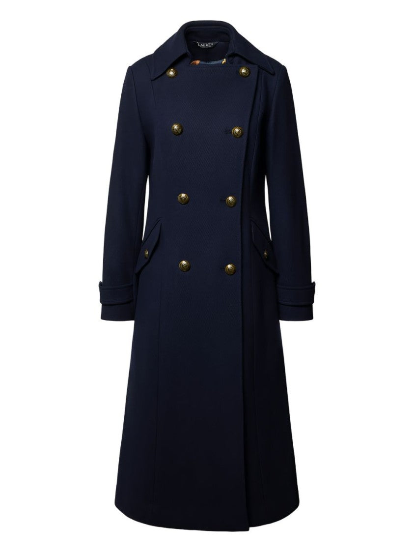 Lauren Ralph Lauren Navy Blue Double-Breasted Coat