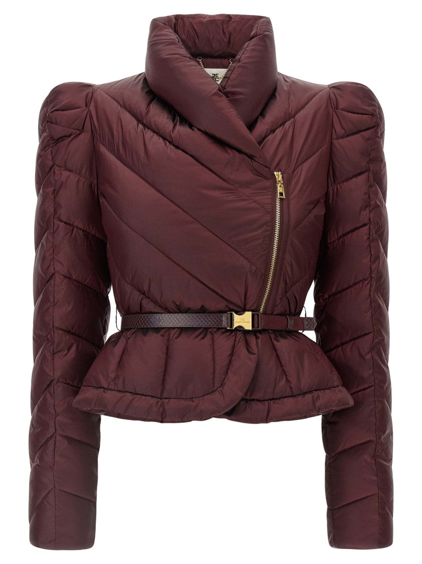 Elisabetta Franchi Vela Fabric Down Jacket