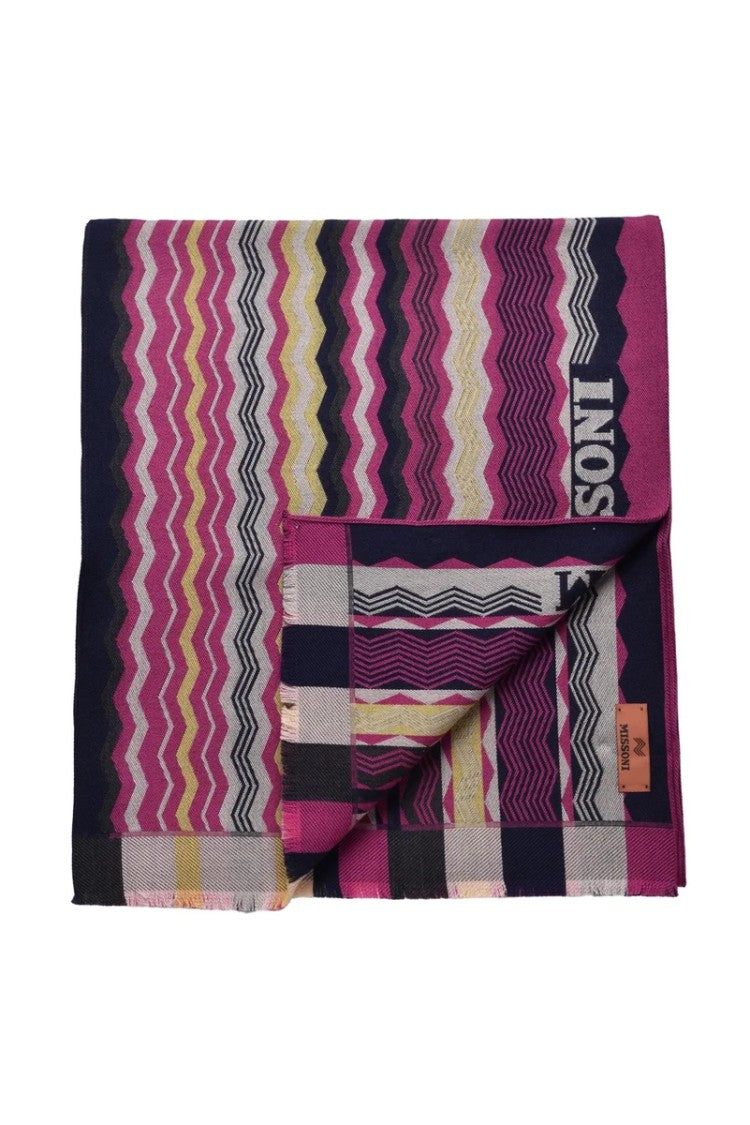 Missoni Fuchsia Wool Scarf