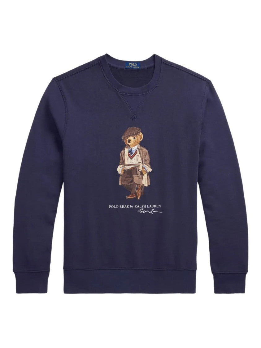 Polo Ralph Lauren Long Sleeve Sweatshirt With Iconic Bear Graphic
